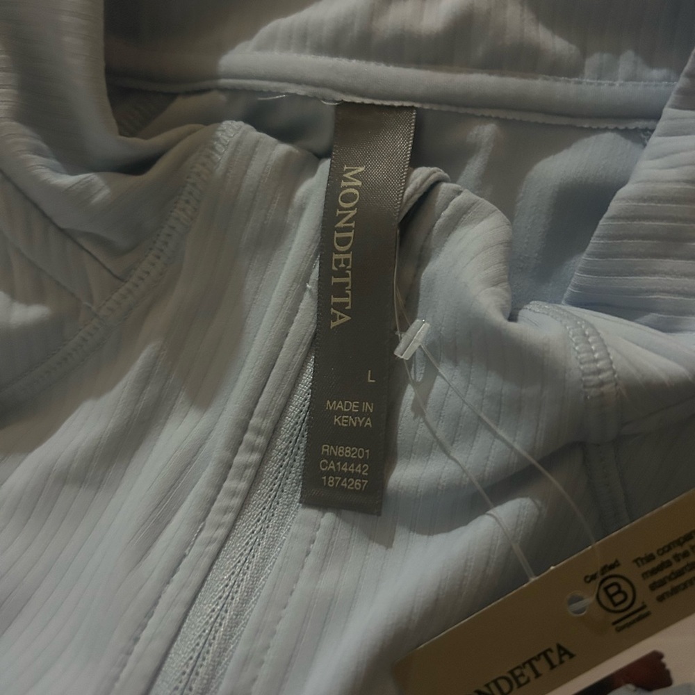 Light Blue Long Sleeve Top - Picture 6 of 7